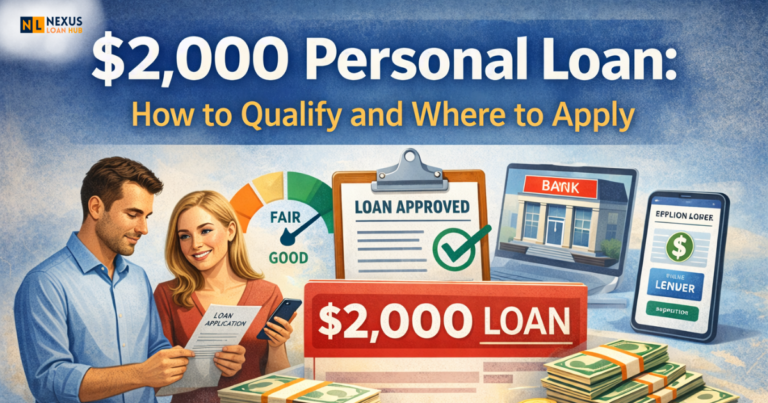 Read more about the article $2,000 Personal Loan: How to Qualify and Where to Apply